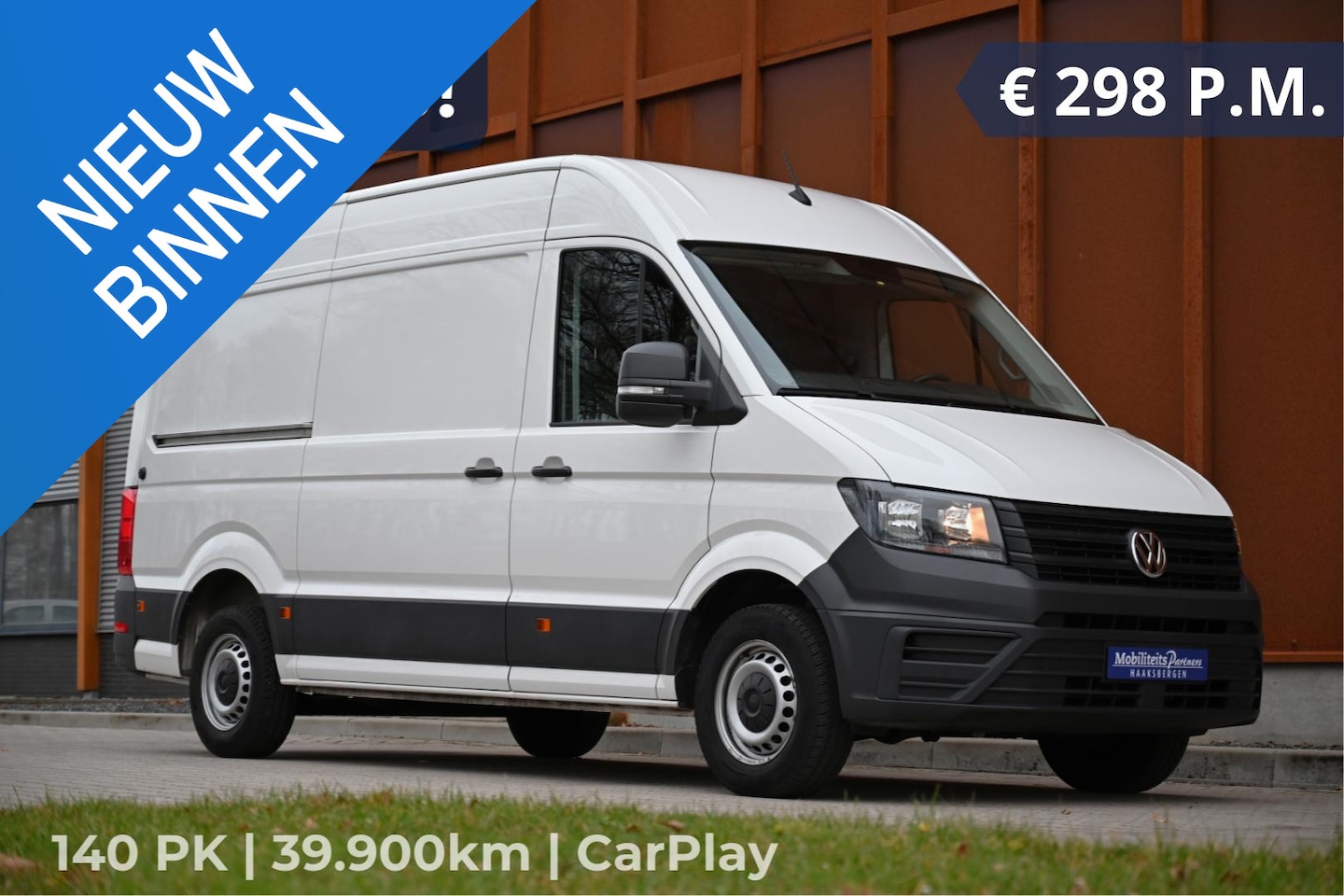 Volkswagen Crafter - 2.0 TDI L3H3 140PK | CarPlay | Cam | 270gr deuren - AutoWereld.nl