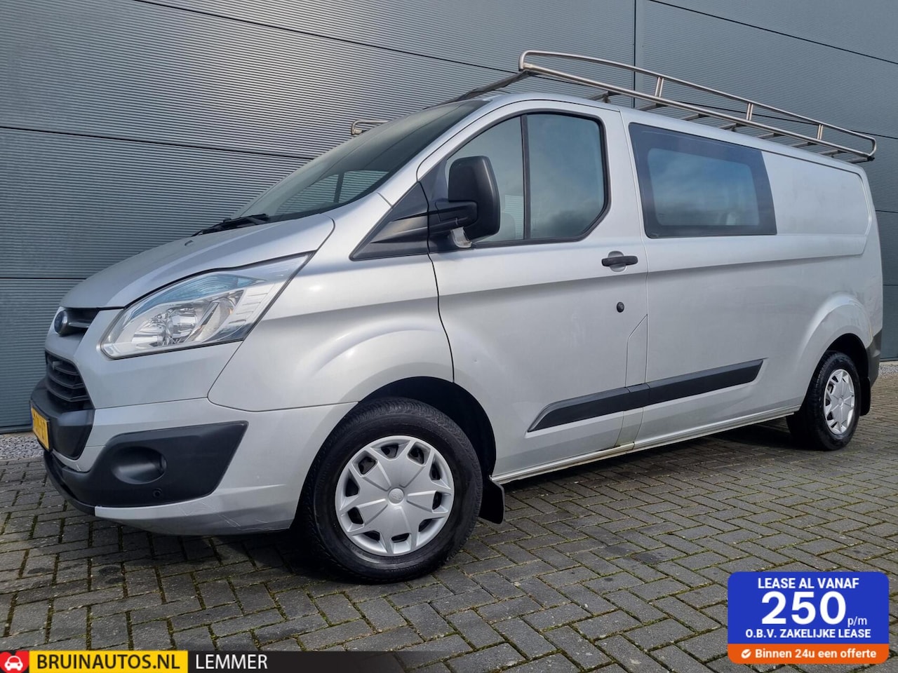 Ford Transit Custom - 2.2 TDCI L2H1 DC Airco Navi Trekh Lage Km NAP - AutoWereld.nl