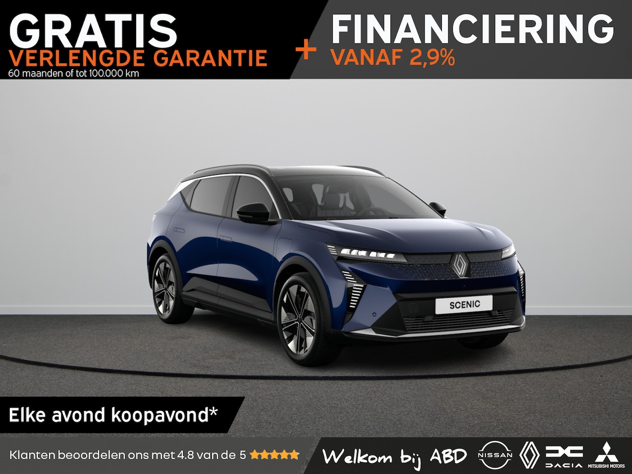 Renault Scenic E-Tech - Techno Long range | Achteruitrijcamera | Adaptive Cruise Control | Adaptive Vision LED kop - AutoWereld.nl
