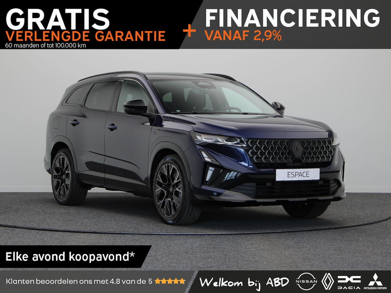 Renault Espace - esprit Alpine Hybrid 200 | Achteruitrijcamera | Adaptive Cruise Control | Elektronisch ger - AutoWereld.nl