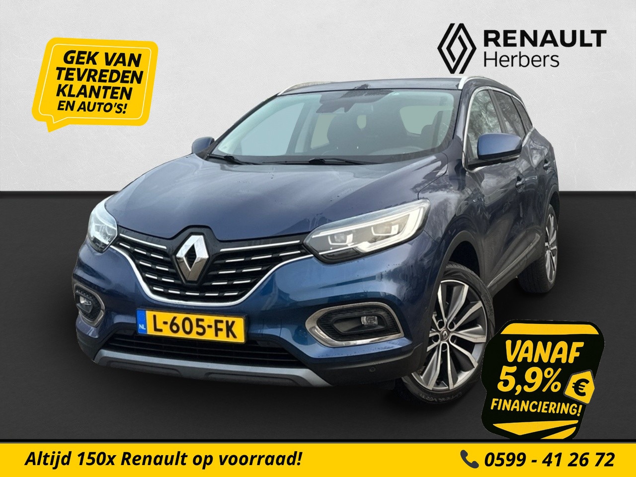 Renault Kadjar - 1.3 TCe Intens STOELVERW. / CAMERA / PDC V&A / CRUISE / VOL-LEDER - AutoWereld.nl