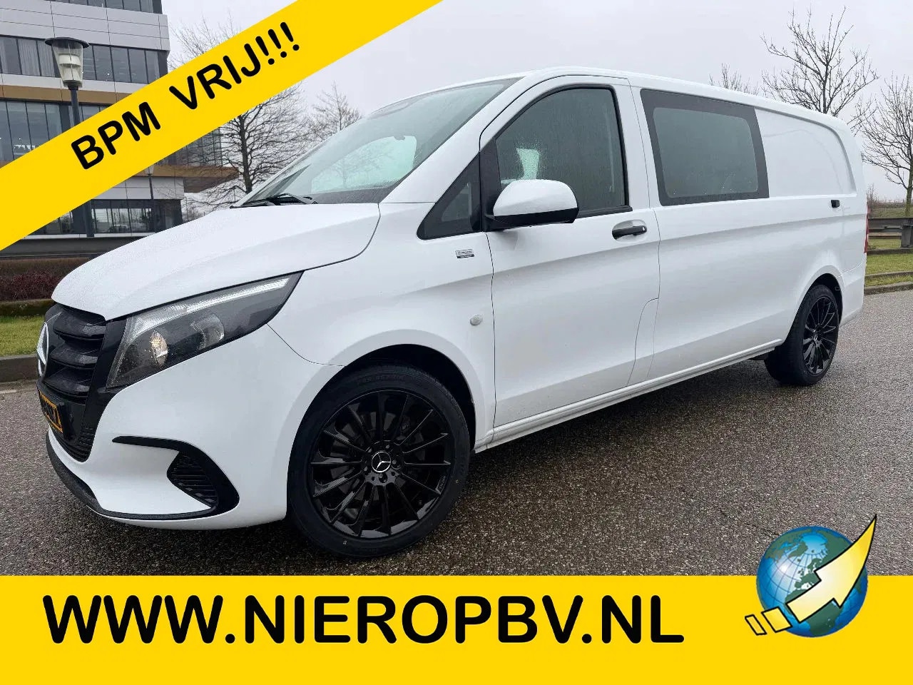 Mercedes-Benz Vito - 116CDI L3H1 Dubbelcabine 6 Pers Automaat Airco Navi Cruisecontrol FACE LIFT BPM VRIJ - AutoWereld.nl