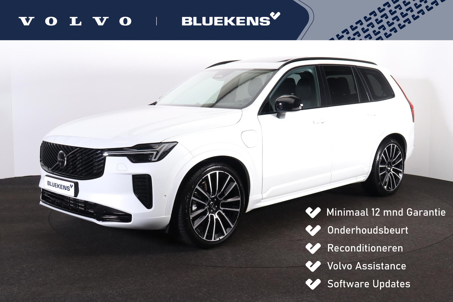 Volvo XC90 - T8 Recharge AWD Ultra Dark - Luchtvering - Panorama/schuifdak - IntelliSafe Assist & Surro - AutoWereld.nl