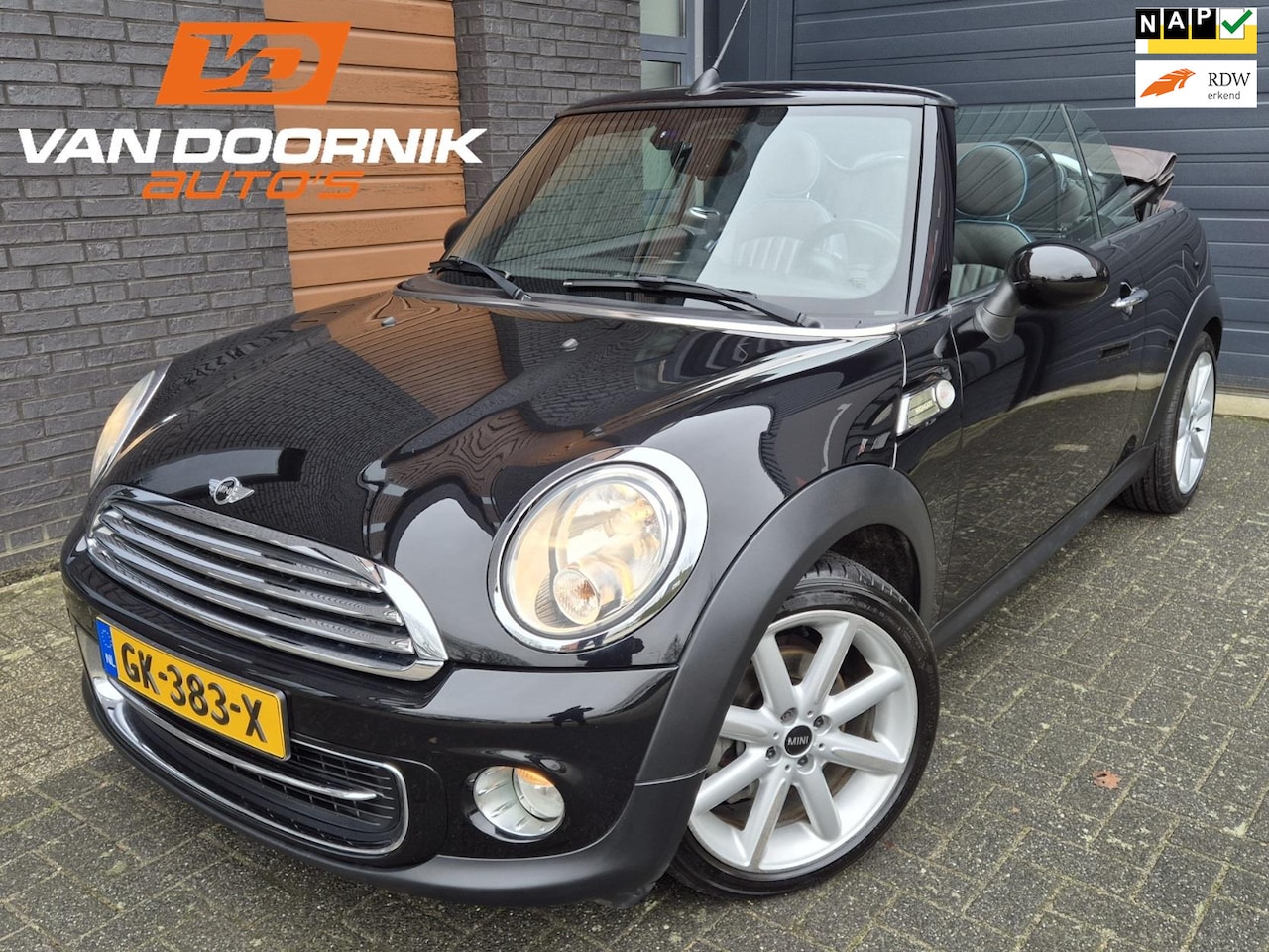 MINI Cabrio - Mini 1.6 Cooper Cabrio Highgate Leder/Airco/Origineel NL! - AutoWereld.nl