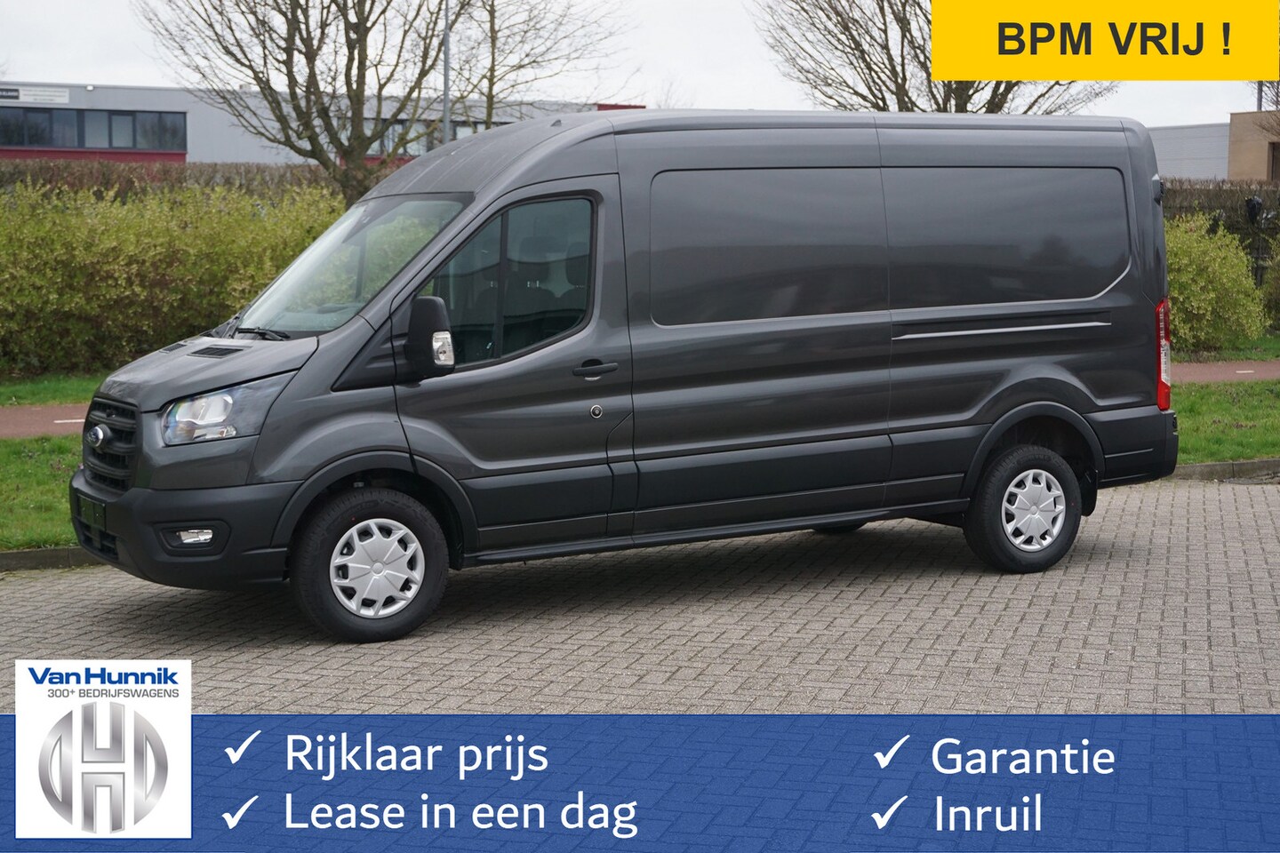 Ford Transit - 350L 130PK L3H2 Trend BPM VRIJ!! Clima, 12" Sync 4 scherm Navi, 270° deur, Trekhaak!! NR. - AutoWereld.nl