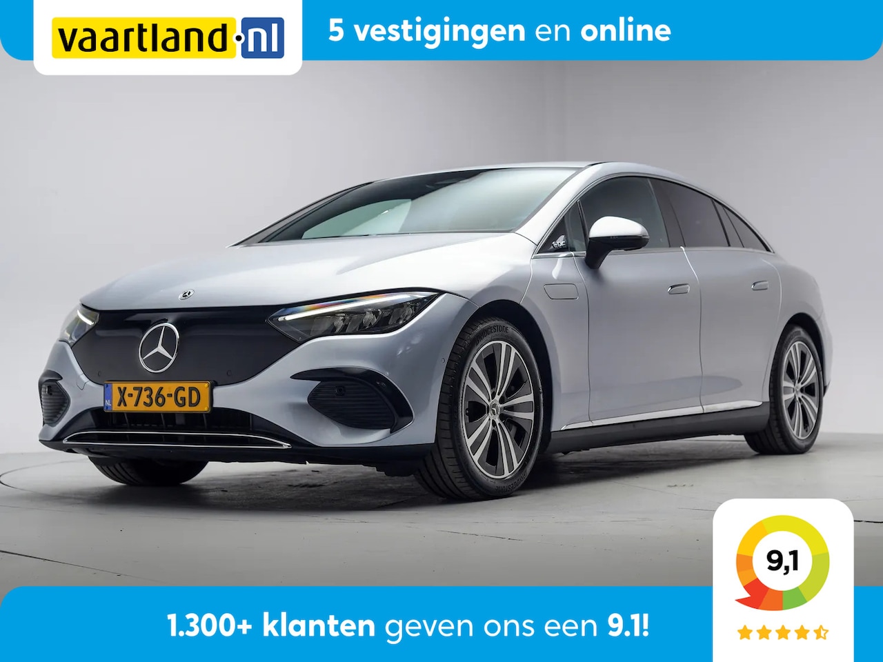 Mercedes-Benz EQE - 300 Business edition [ Pano Navi Trekhaak leder Stoelverwarming Apple / Android ] - AutoWereld.nl