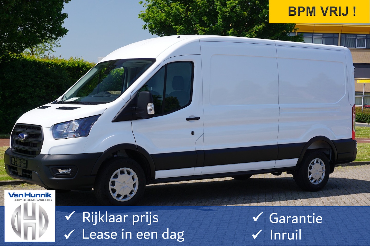 Ford Transit - 350L 130PK L3H2 BPM VRIJ!! Airco, Cruise, Camera, 270Gr Deur!! NR. 132 - AutoWereld.nl