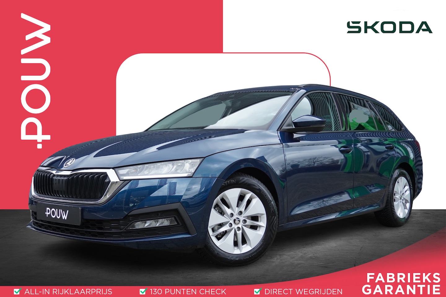 Skoda Octavia Combi - 1.0 TSI 110pk Ambition | Trekhaak | SmartLink | Allseason Banden | Climate Control - AutoWereld.nl