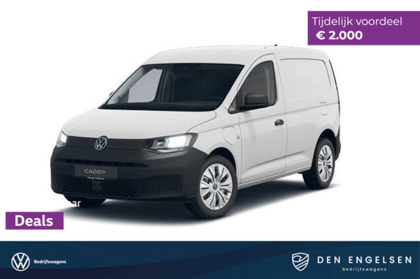 Volkswagen Caddy Cargo - 1.5 TSI Hybride DSG, Climatronic, Achterdeuren zonder deuren, DAB+, Cruise control - AutoWereld.nl