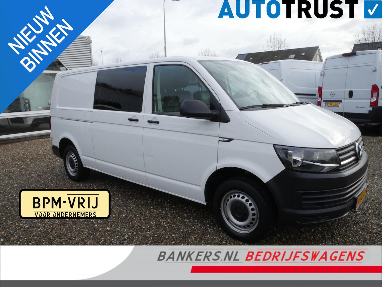 Volkswagen Transporter - 2.0 TDI 85PK, L2H1, Dubbel Cabine, Airco - AutoWereld.nl