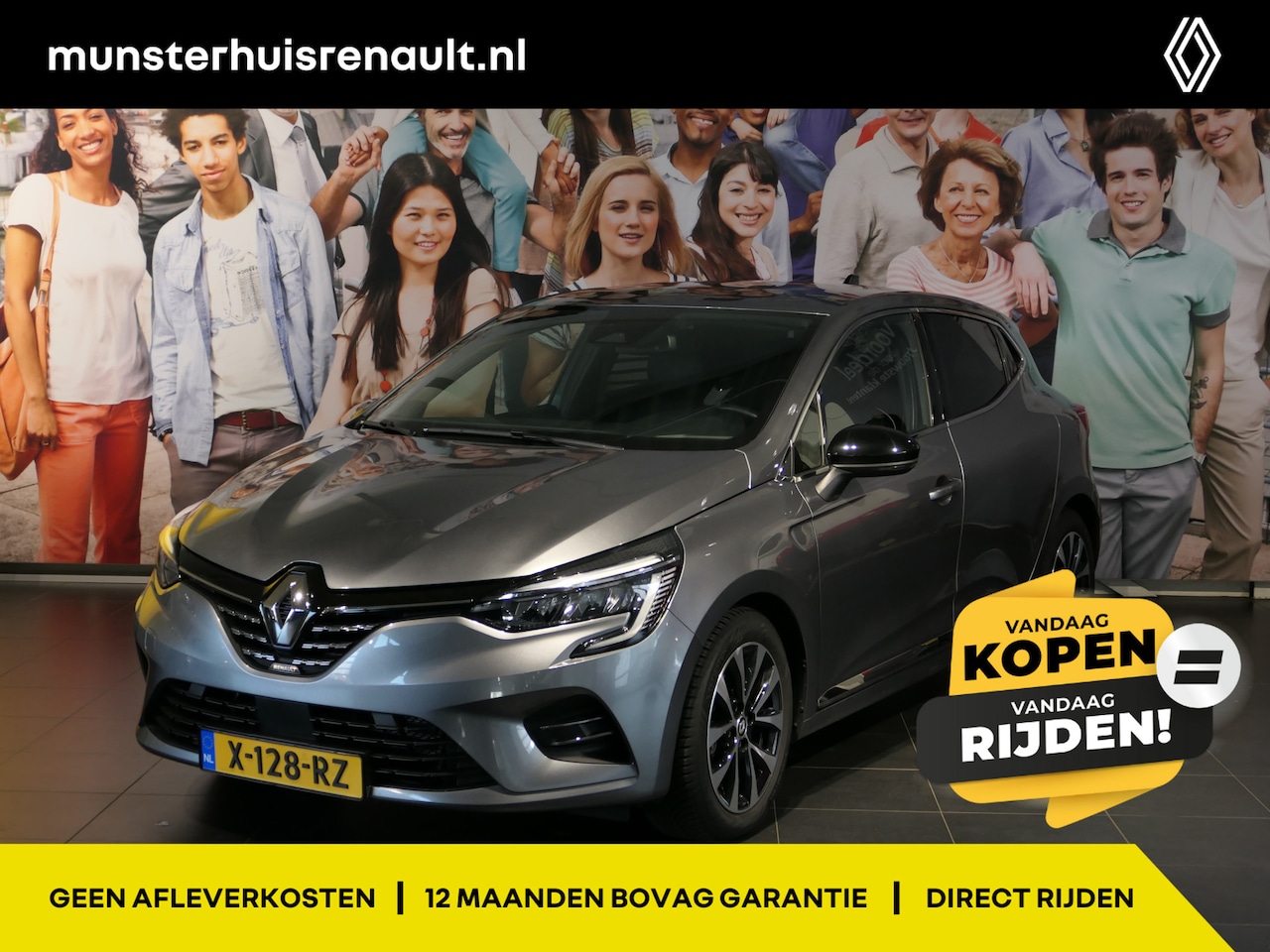 Renault Clio - 1.0 TCe 90 Techno - Occasion Lease vanaf €414 p/m - Camera - Navi - Sensor achter - Apple - AutoWereld.nl