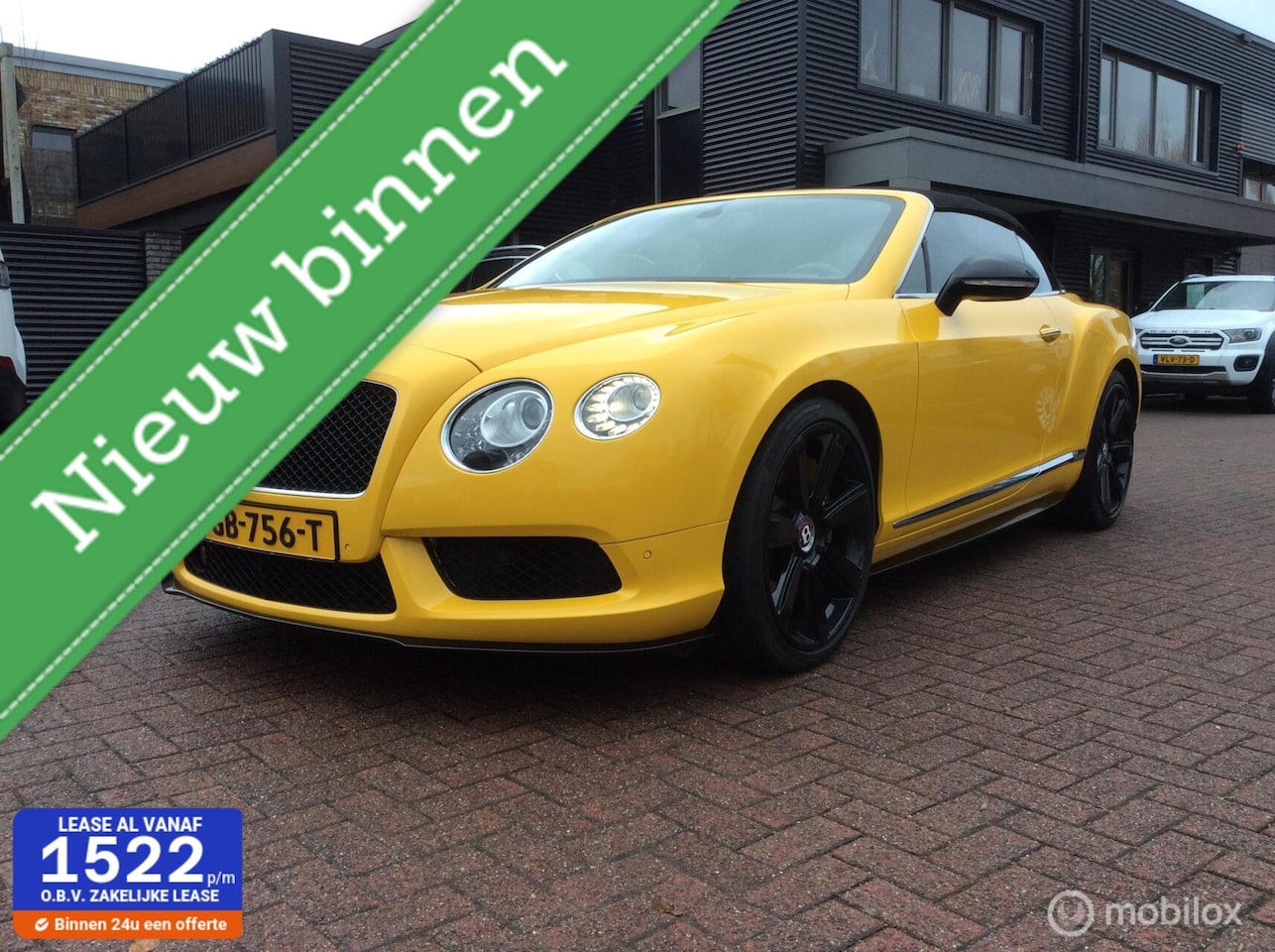 Bentley Continental GTC - 4.0 V8S Monaco Yellow Leder Nav Camera - AutoWereld.nl