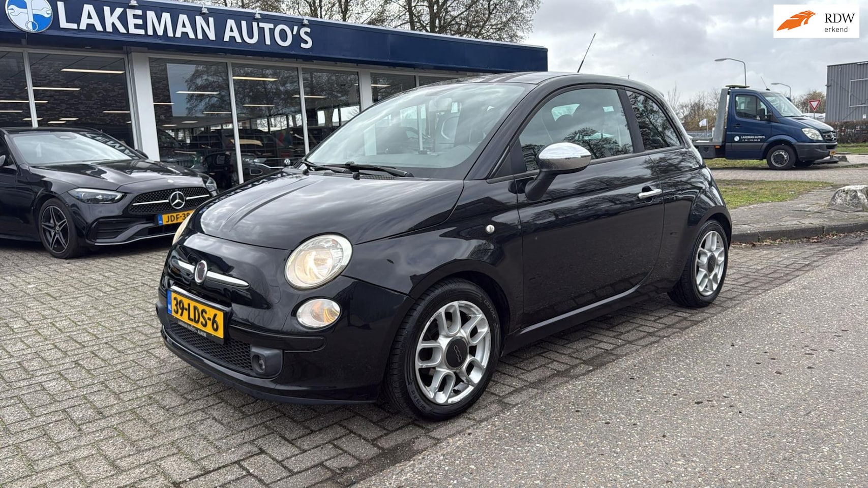 Fiat 500 - 1.2 Sport AUTOMAAT Blackline Huurkoop Inruil APK Garantie - AutoWereld.nl
