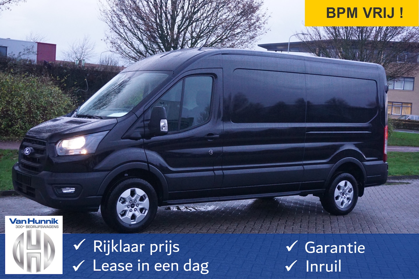 Ford Transit - 350L L3H2 Trend 130PK BPM VRIJ Sync4 Navi, Adap. Cruise, 360° Cam, Trekhaak!! NR. A103 - AutoWereld.nl