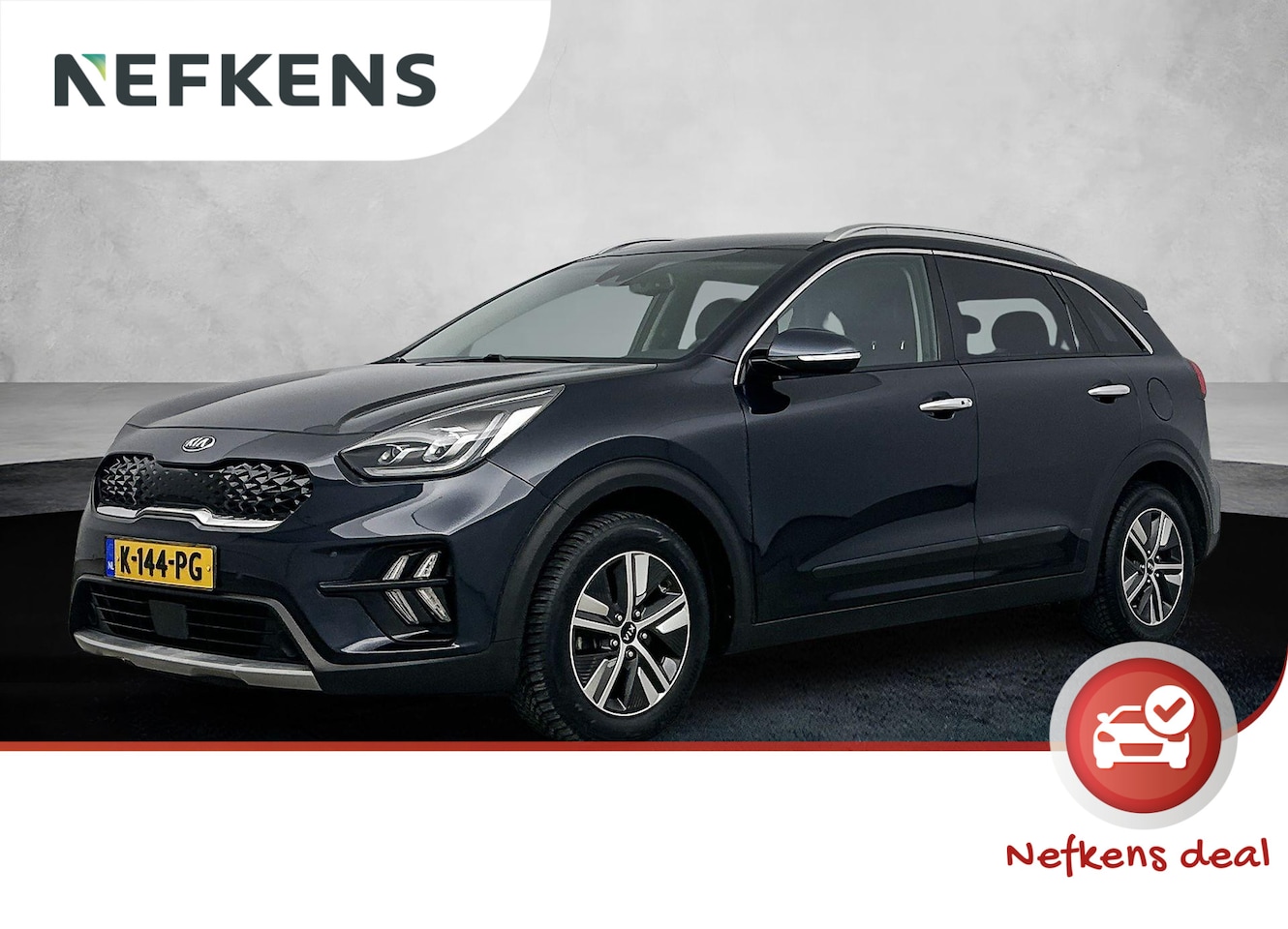 Kia Niro - 1.6 GDi Hybrid DynamicPlusLine | 1ste eigenaar | LEER | Stoel/stuurverwarming | Keyless | - AutoWereld.nl