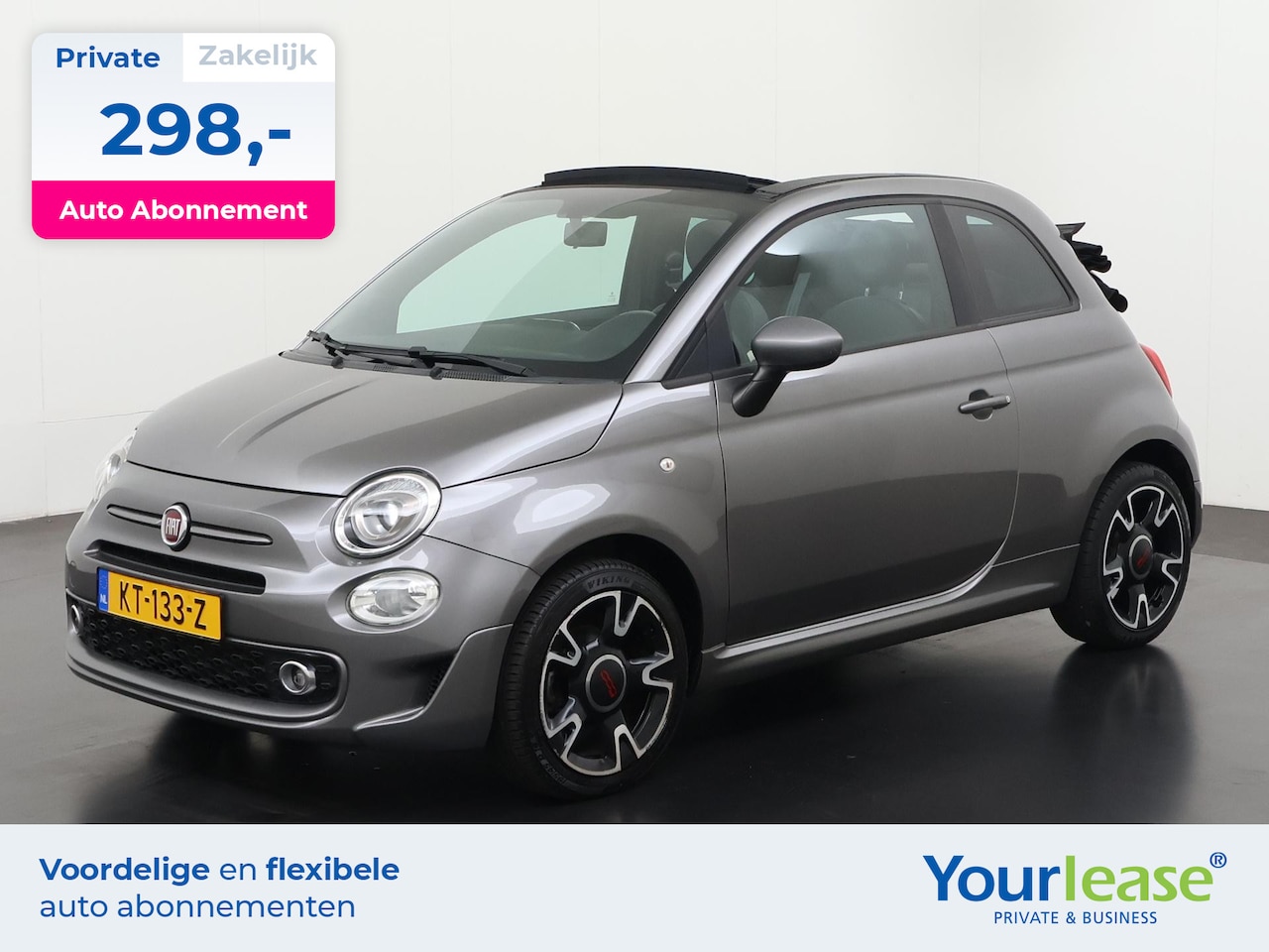 Fiat 500 C - 1.2 Sport | All-in 298,- Private Lease | Direct uit voorraad - AutoWereld.nl