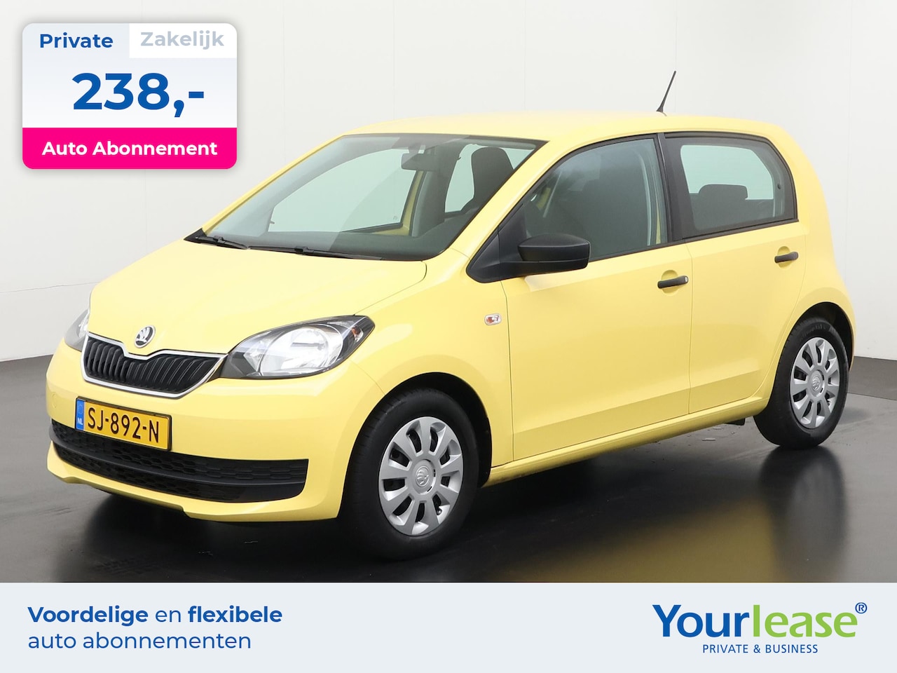 Skoda Citigo - 1.0 Greentech Active | All-in 238,- Private Lease | Direct uit voorraad - AutoWereld.nl