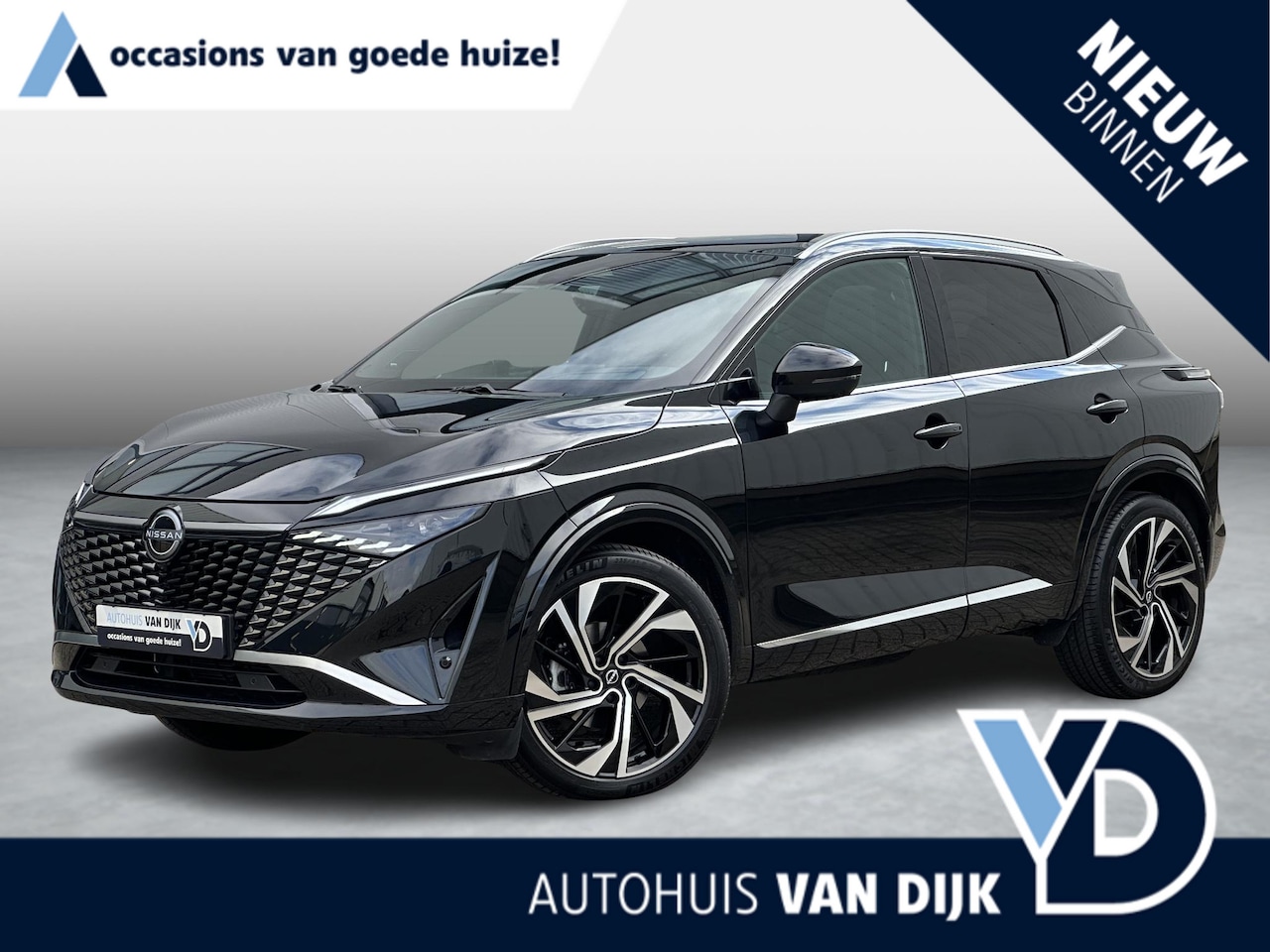 Nissan Qashqai - 1.3 MHEV Xtronic Tekna Plus | Nappa Leder/Carplay-Navi/360° camera/Adapt.Cruise - AutoWereld.nl