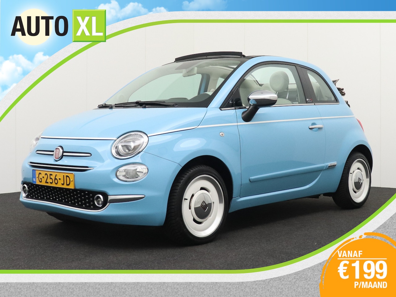Fiat 500 C - 0.9 85 PK TwinAir Turbo Spiaggina 58 Digi.Dash Carplay Park.Sens - AutoWereld.nl