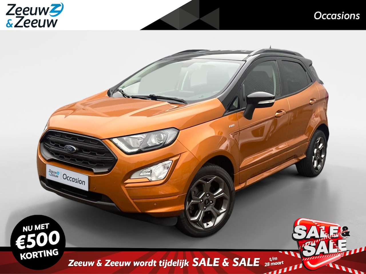 Ford EcoSport - 1.0 EcoBoost ST-Line | Dealer onderhouden | Achteruitrijcamera | Winter Pack | B&O Sound | - AutoWereld.nl