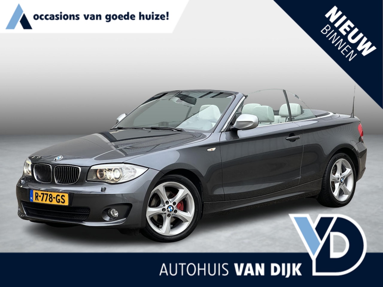 BMW 1-serie Cabrio - 118i High Executive | Voll.Historie/Leder/Navi/Stoelverw./Xenon/Cruise Control/17-inch - AutoWereld.nl