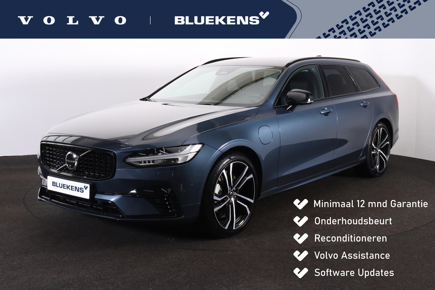 Volvo V90 - T6 Recharge AWD Plus Dark - Luchtvering - IntelliSafe Assist & Surround - 360º Camera - Ha - AutoWereld.nl