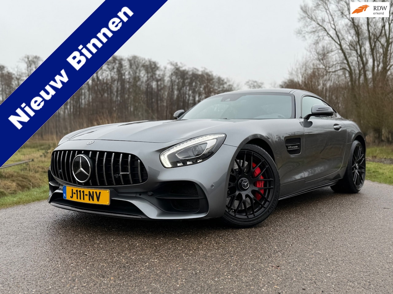 Mercedes-Benz AMG GT - 4.0 S 510 PK Automaat / Burmester / Panoramadak / 20" Velgen / Leder / Dealer onderhouden! - AutoWereld.nl