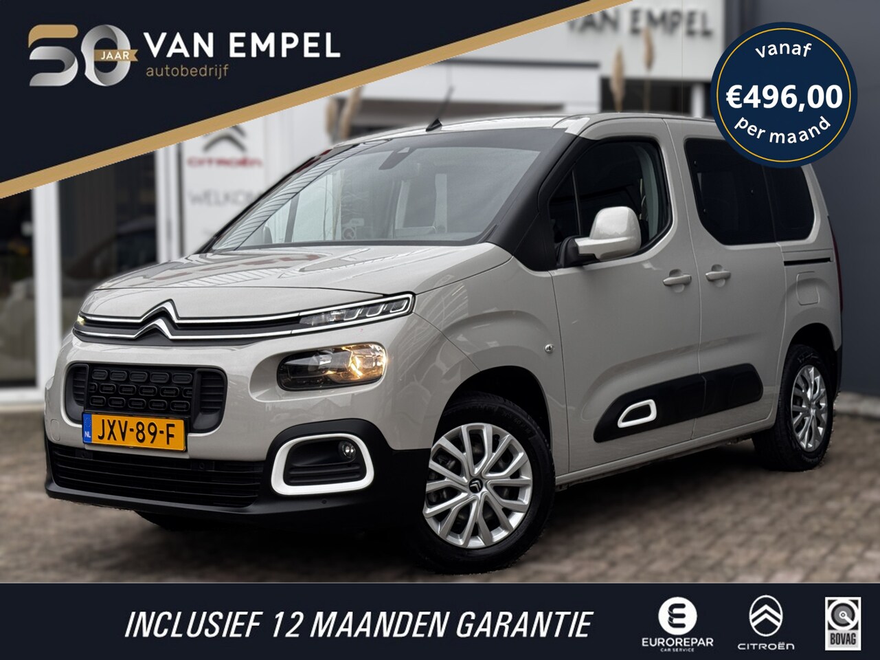 Citroën Berlingo - PT130 EAT8 Feel | Automaat | Camera | Navigatie | Parkeersensoren | 1e Eigenaar - AutoWereld.nl