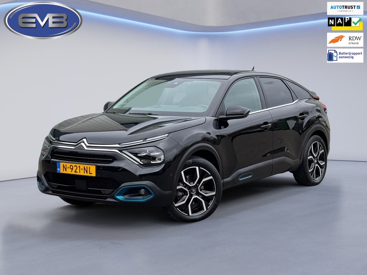Citroën Ë-C4 - Shine 50 kWh, panoramadak, lederen interieur, adaptief cruise, achteruitrijcamera, 1 e eig - AutoWereld.nl