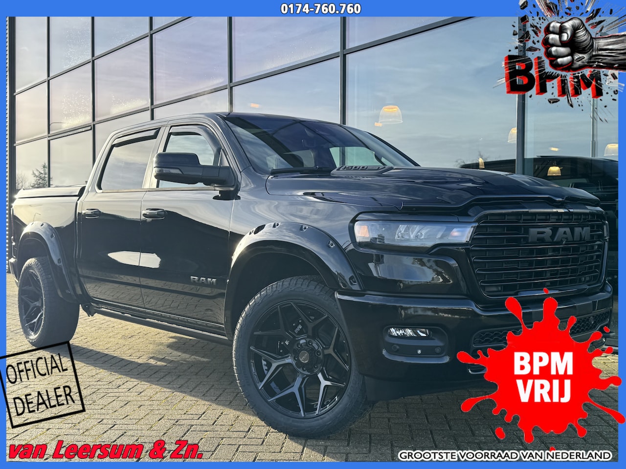 Dodge Ram 1500 - Laramie Night XXL Hurricane | Pano | H&K | Passenger Screen | - AutoWereld.nl