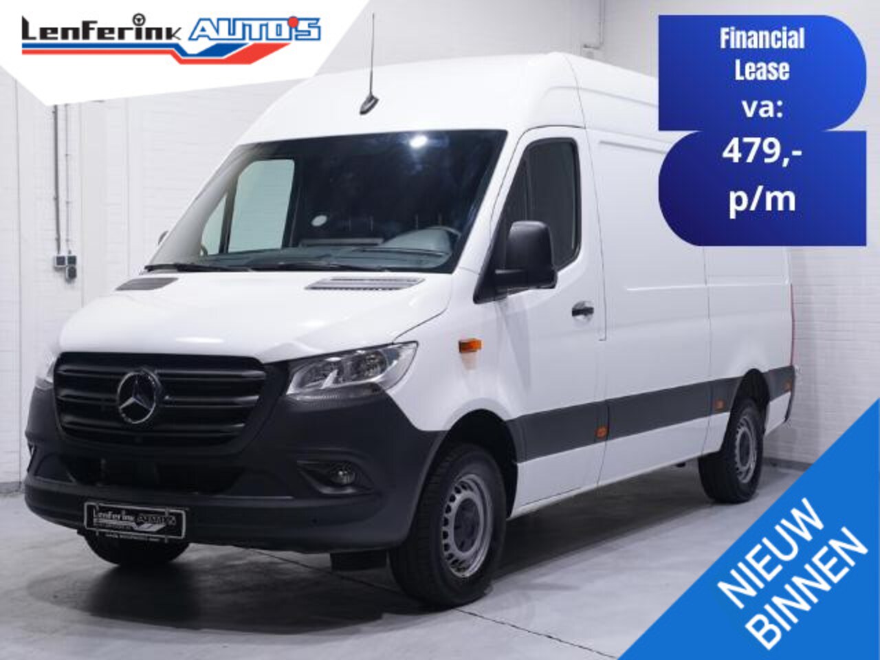 Mercedes-Benz Sprinter - 317 CDI 170 pk Aut. L2H2 Navi, 360 Camera Laadruimte Pakket, PDC V+A, Cruise Control, 3-Zi - AutoWereld.nl