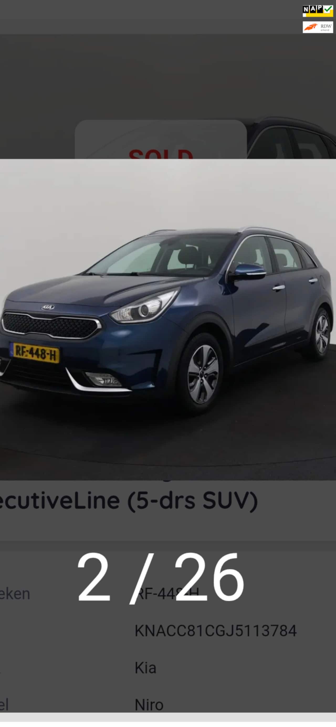 Kia Niro - 1.6 GDi Hybrid ExecutiveLine 1.6 GDi Hybrid ExecutiveLine - AutoWereld.nl