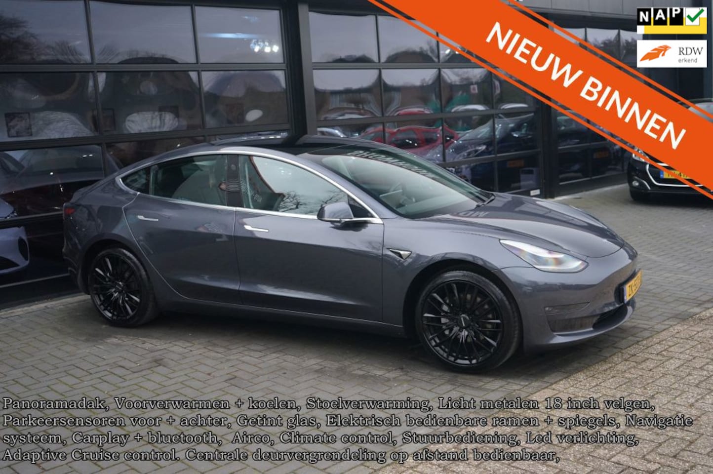 Tesla Model 3 - Long Range RWD Long Range RWD 75 kWh Clima, Navi, Led, Camera, Acc, Stoelverwarming - AutoWereld.nl