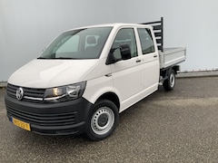 Volkswagen Transporter - 2.0 TDI L2H1 Dub Cab Pick Up 6 Zits Airco Trekhaak 2200 kg Euro 6