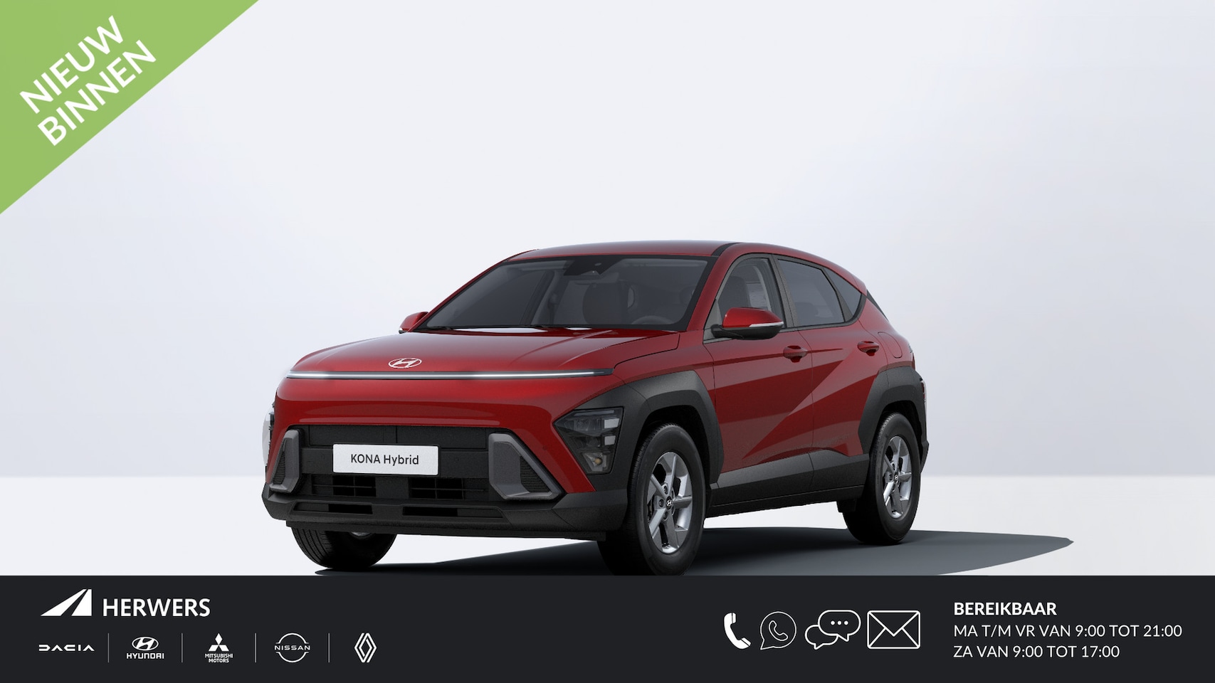 Hyundai Kona - 1.6 GDI HEV E-Motion / Private Lease Aktie v.a. € 399.- per maand / - AutoWereld.nl