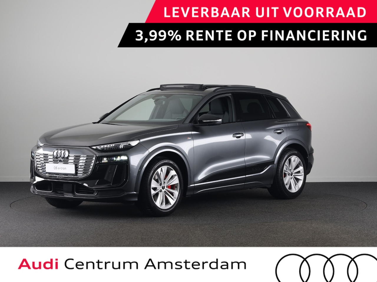 Audi Q6 e-tron - S edition 83Kwh 252 pk SUV | Tech pakket plus | Glazen panoramadak | Lederen bekleding | R - AutoWereld.nl