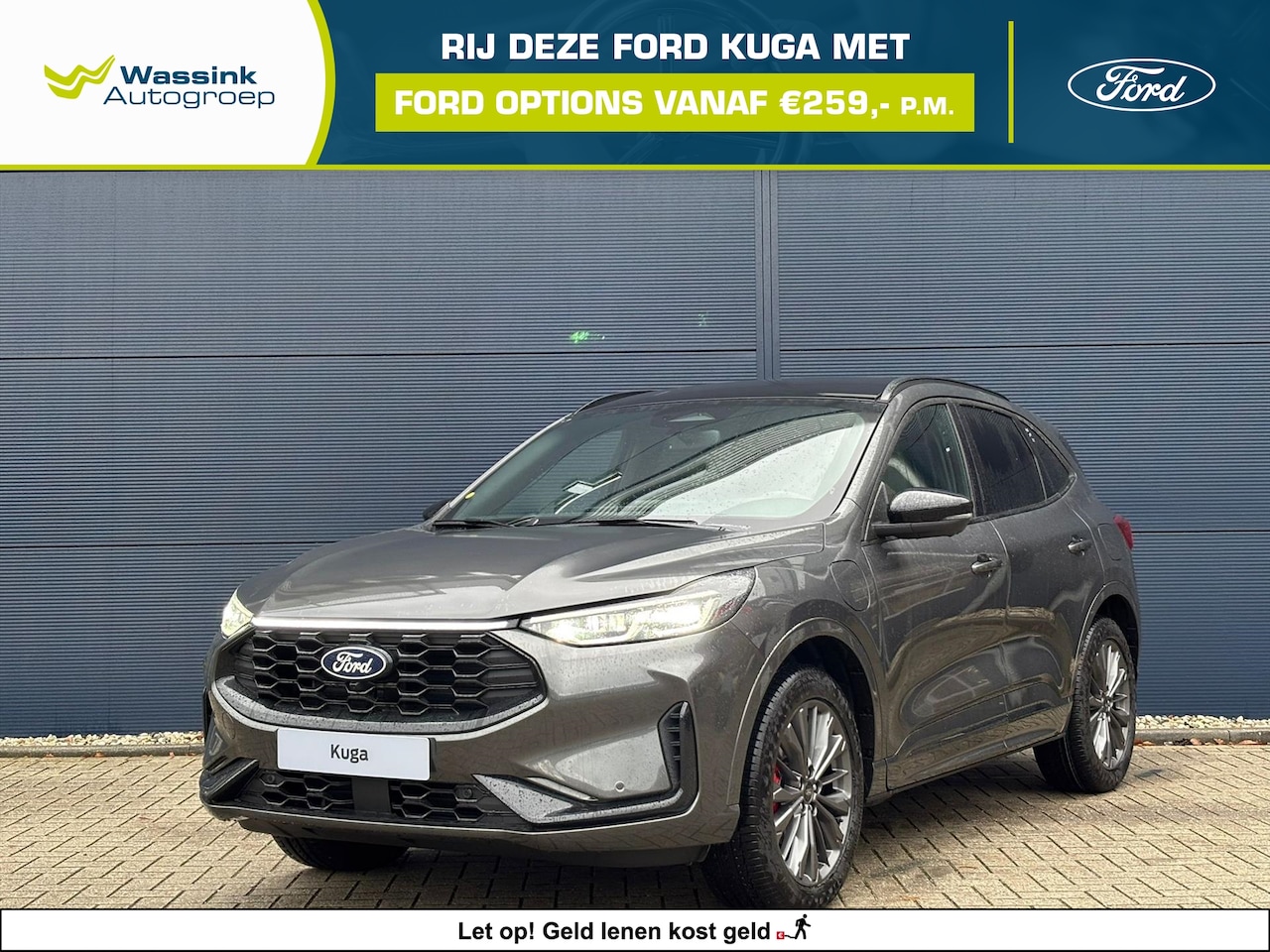 Ford Kuga - 2.5 PHEV 243pk e-CVT Sound Edition v.a 259,- p/mnd met Ford Options - AutoWereld.nl