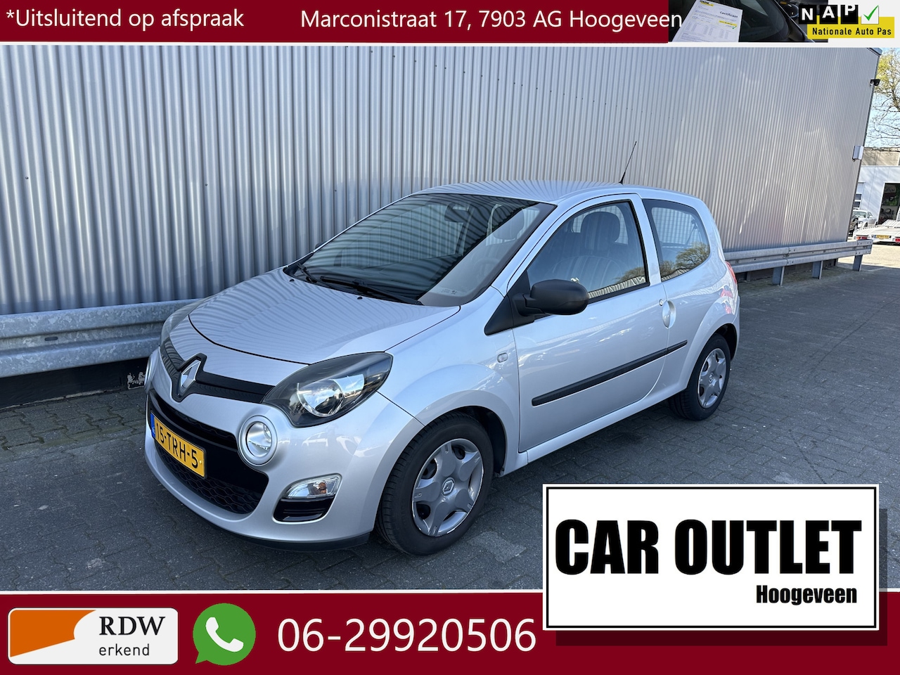 Renault Twingo - 1.2 16V Authentique Cruisecontrole 161Dkm NAP APK --Inruil Mogelijk-- - AutoWereld.nl