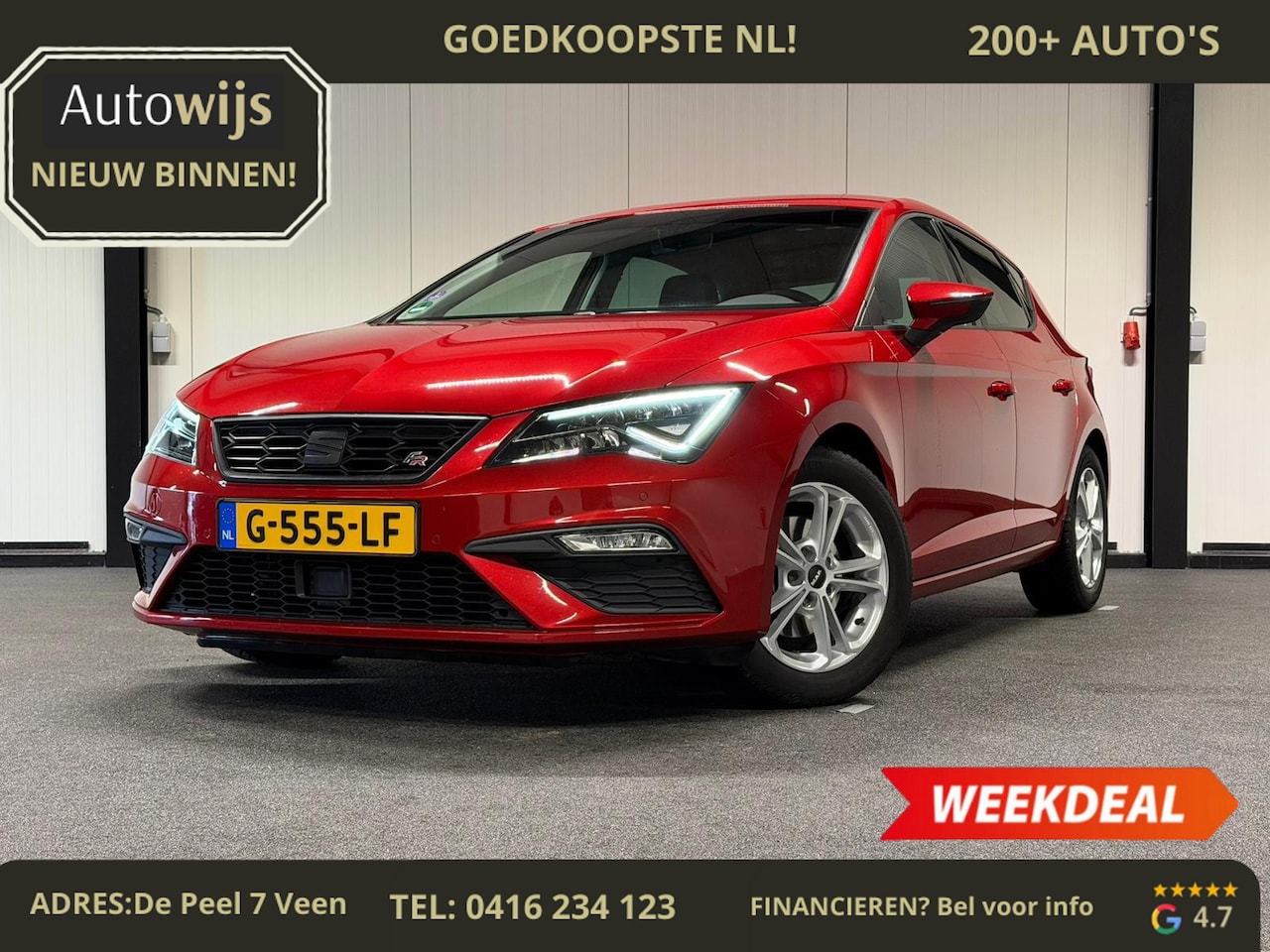 SEAT Leon ST - 1.5 TSI FR Business Intense|CAMERA|BEATS|LED|ACC|FR PAKKET - AutoWereld.nl