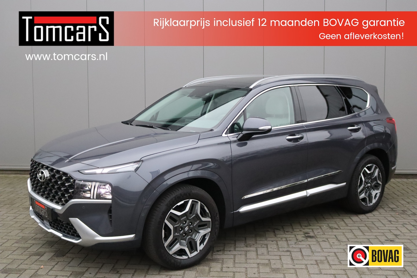 Hyundai Santa Fe - 1.6 T-GDI HEV Premium Sky Open-dak/Trekhaak/Winter-pack/Memory-stoel/360-camera - AutoWereld.nl