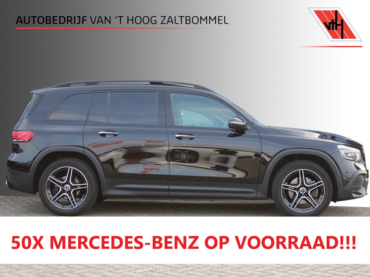 Mercedes-Benz GLB - 180 AUT7 AMG Line NIGHT PAKKET PANORAMADAK DISTRONIC SFEER CARPLAY KEY-LESS GO TREKHAAK - AutoWereld.nl