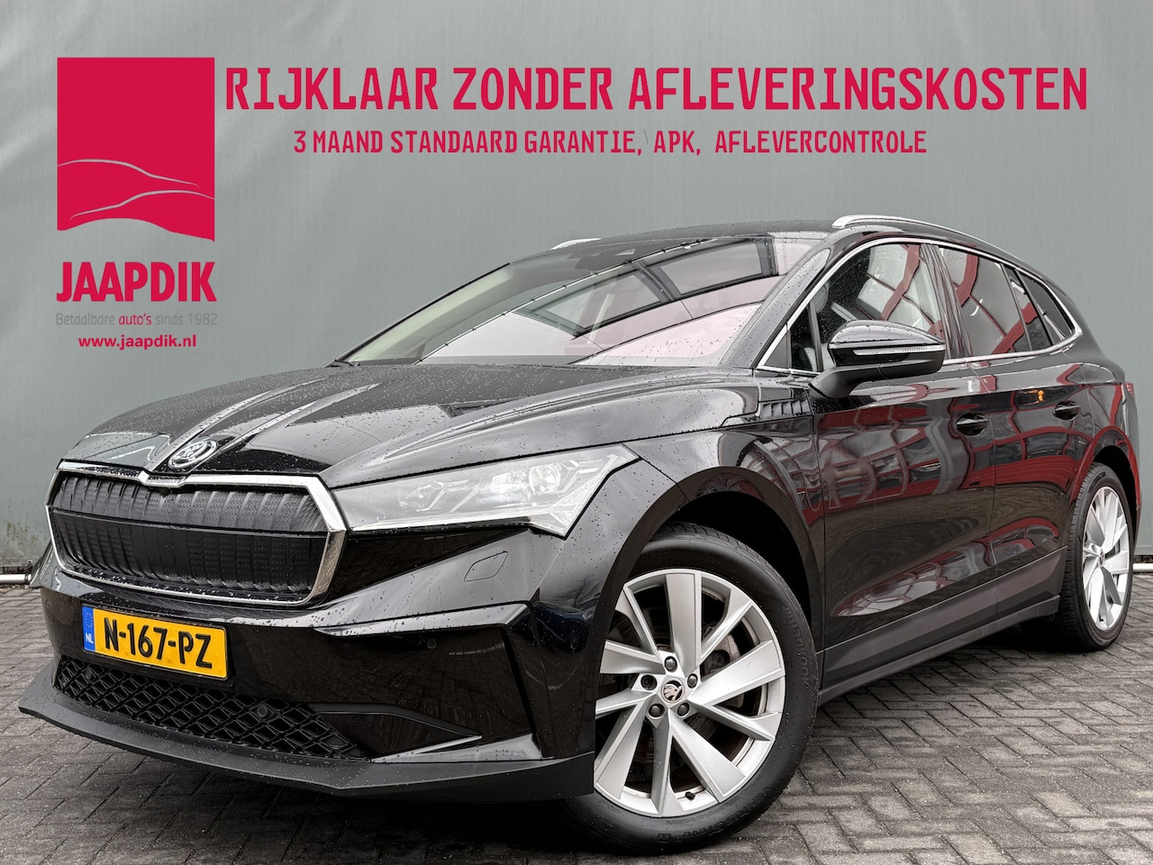 Skoda Enyaq iV - BWJ 2022 204 PK 80 LEDER | FULL LED | ADAPTIVE CRUISE | STOEL + STUURVERW. | DAB | CAMERA - AutoWereld.nl