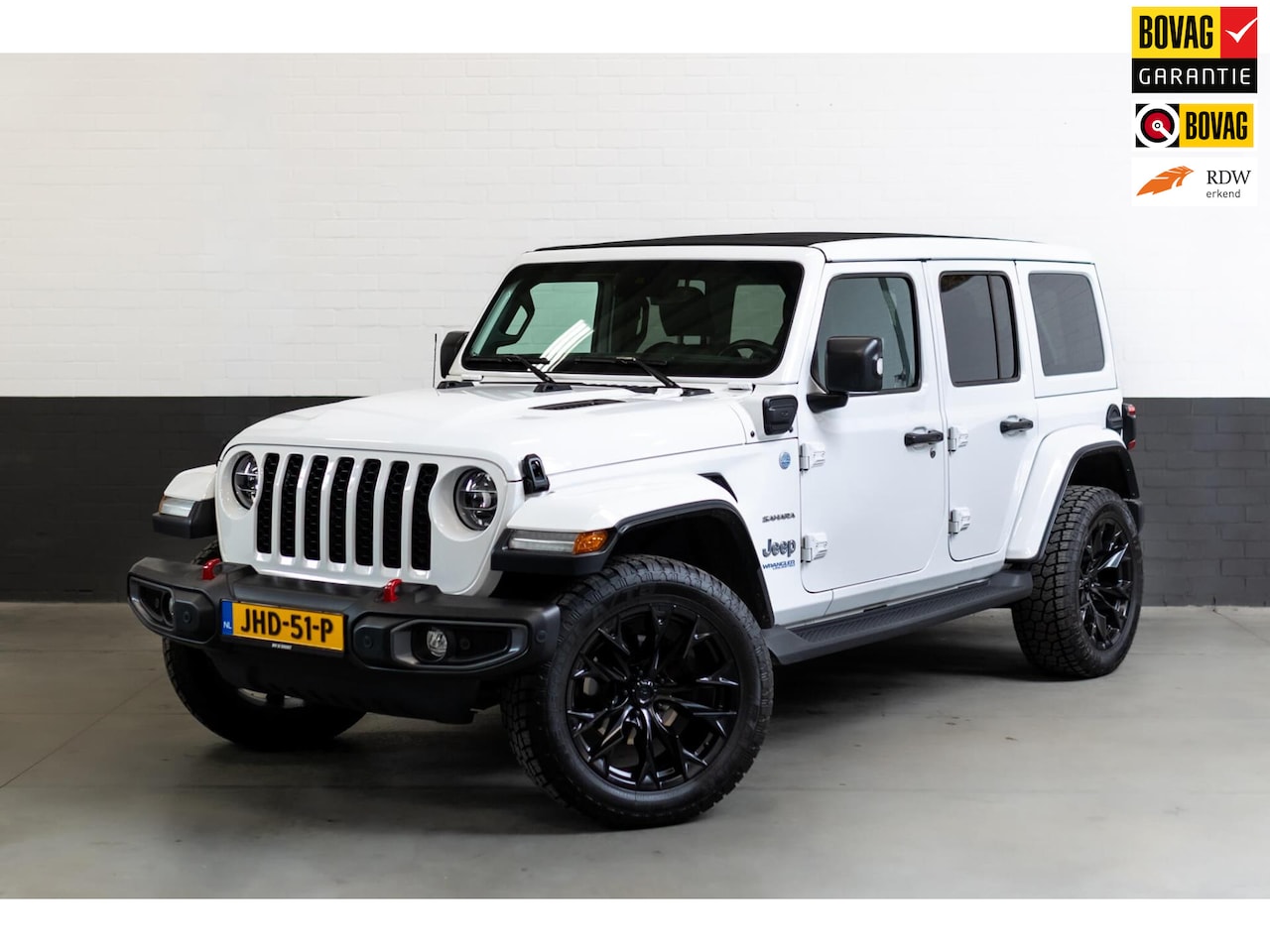 Jeep Wrangler Unlimited - 4xe cabrio, 20 inch, Apple - Android ect. - AutoWereld.nl