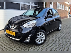 Nissan Micra - 1.2 Acenta 2017 Airco LMV Stoelverw 5 deurs Zwart Nw Apk