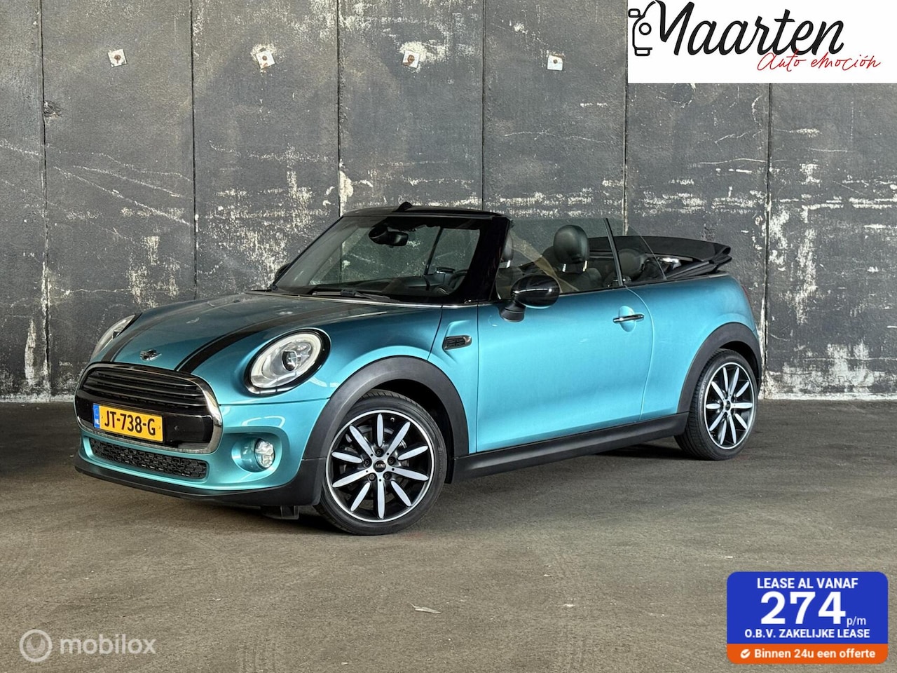 MINI Cabrio - 1.5 Cooper Stoelverw/LED/Clima/Cruise/Sportstoel - AutoWereld.nl