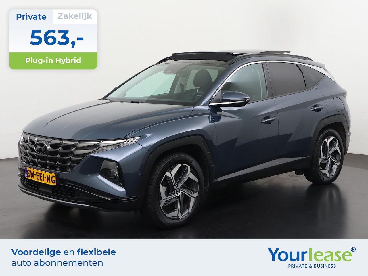 Hyundai Tucson - 1.6 T-GDI PHEV Premium Sky 4WD | All-in 563,- Private Lease | Direct uit voorraad - AutoWereld.nl