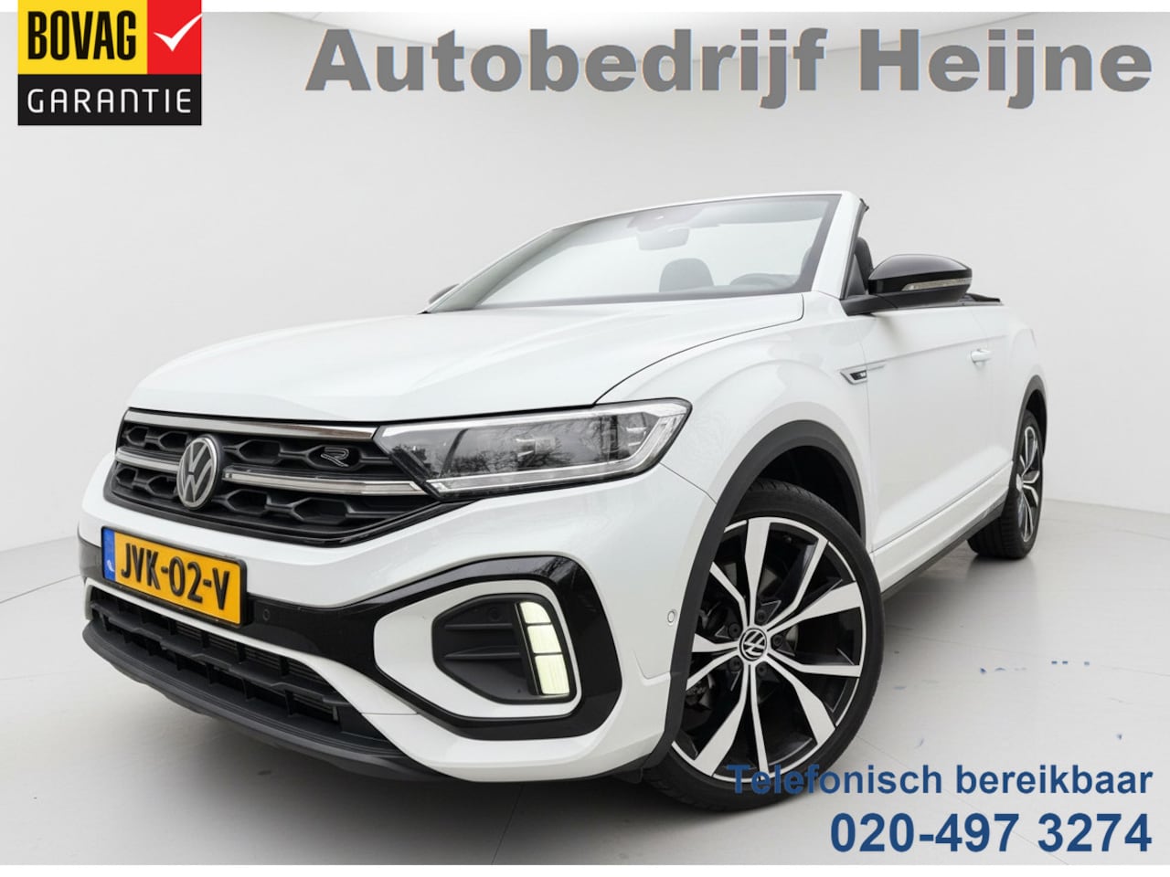Volkswagen T-Roc Cabrio - 1.5 TSI 150PK R-LINE SPORT LEDER/NAVI/CAMERA - AutoWereld.nl
