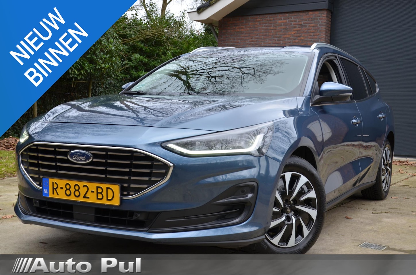 Ford Focus Wagon - 1.0 EcoBoost Hybrid Titanium Style Navi/Pdc/Ecc/Led/Stoel Stuur & ruitverwarming/Cr-Contro - AutoWereld.nl