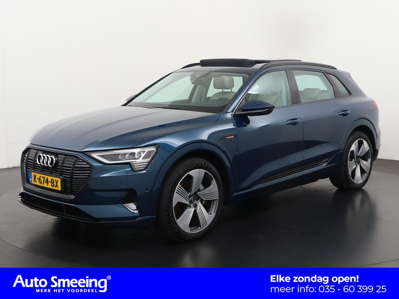 Audi e-tron - 55 quattro Business edition Plus 95 kWh | Valcona Leder | Panoramadak | Zondag Open! - AutoWereld.nl