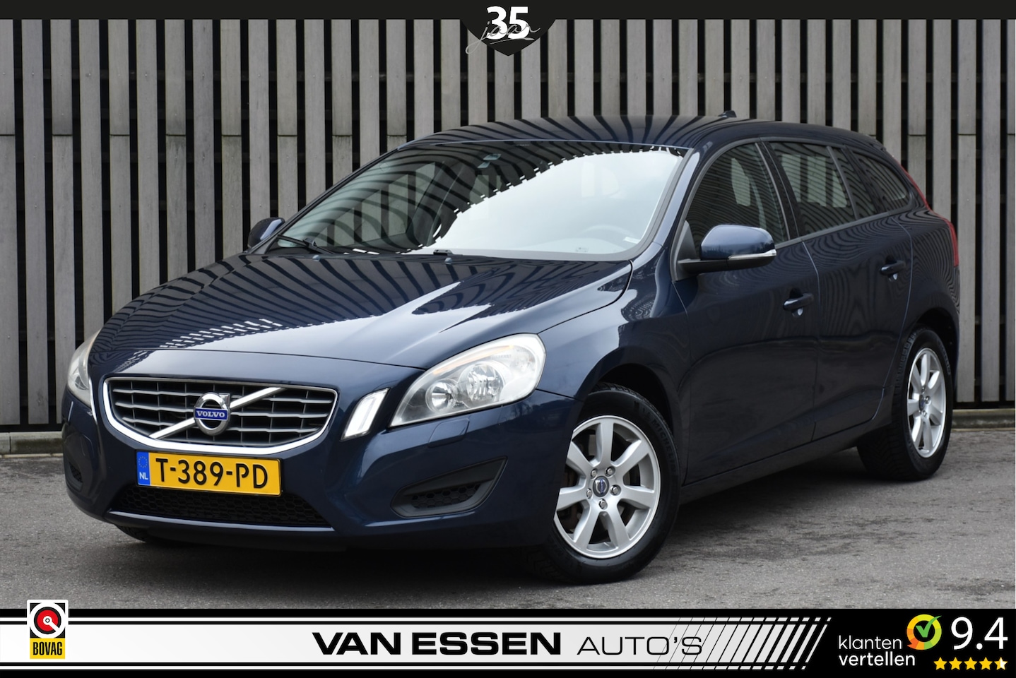 Volvo V60 - 2.0 T5 Kinetic Automaat Cruise Control Navigatie! - AutoWereld.nl